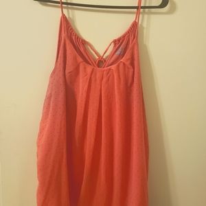 Lane Bryant Coral Embellished Tank